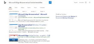 Microsoft Edge Browserverlauf wiederherstellen