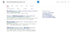 Microsoft Edge Browser geht nicht